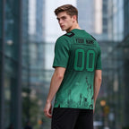 Custom Embroidered New York City Skyline Football Jersey, Personalized Football Sports T-Shirts For Men Women Youth Boy