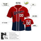 Custom Embroidered Washington City Skyline Baseball Jersey, Hip-Hop Inkjet Design, Personalized Your Name & Number