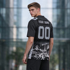 Custom Embroidered Las Vegas City Skyline Football Jersey, Personalized Football Sports T-Shirts For Men Women Youth Boy