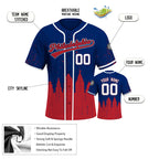 Custom Embroidered Philadelphia City Skyline Baseball Jersey, Hip-Hop Inkjet Design, Personalized Your Name & Number