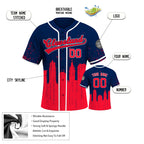 Custom Embroidered Cleveland City Skyline Baseball Jersey, Hip-Hop Inkjet Design, Personalized Your Name & Number