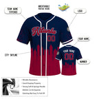 Custom Embroidered Atlanta City Skyline Baseball Jersey, Hip-Hop Inkjet Design, Personalized Your Name & Number