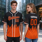 Custom Embroidered Baltimore City Skyline Baseball Jersey, Hip-Hop Inkjet Design, Personalized Your Name & Number