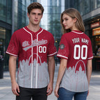 Custom Embroidered St. Louis City Skyline Baseball Jersey, Hip-Hop Inkjet Design, Personalized Your Name & Number