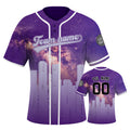 Custom Embroidered COLORADO City Skyline Baseball Jersey, Hip-Hop Galaxy Design, Personalized Your Name & Number