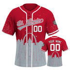 Custom Embroidered St. Louis City Skyline Baseball Jersey, Hip-Hop Inkjet Design, Personalized Your Name & Number