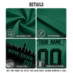 Custom Embroidered New York City Skyline Football Jersey, Personalized Football Sports T-Shirts For Men Women Youth Boy